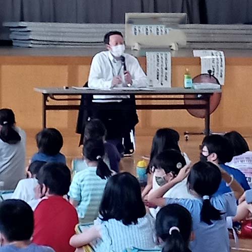 7/6㈬　結小学校の3年生に講話をさせていただきました。