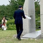 8/10㈬　平和祈念碑献花式に参加してまいりました。