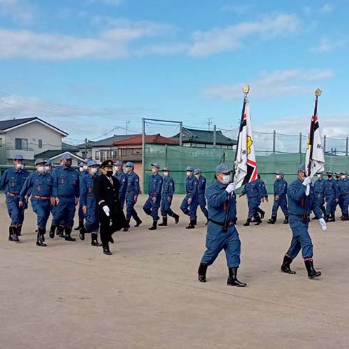 11/６㈰　新津第三分団、新津第四分団秋季消防訓練が実施されました。