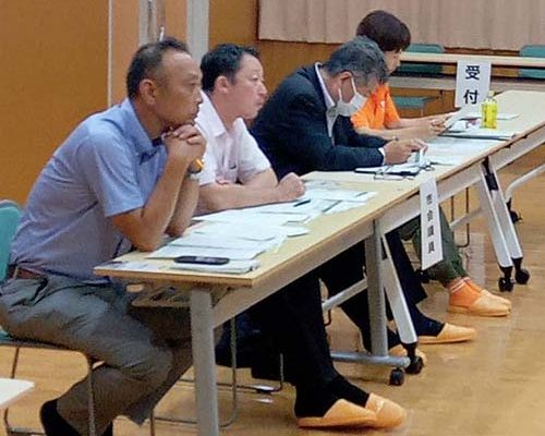 ７月13日より、始まった地区懇談会（11地区）が、８月18日の金津地区を最後に終わりました。