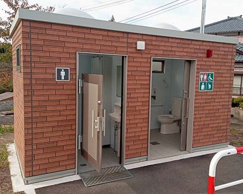 この度、矢代田「山ノ手公園」のトイレが新しくなりました。