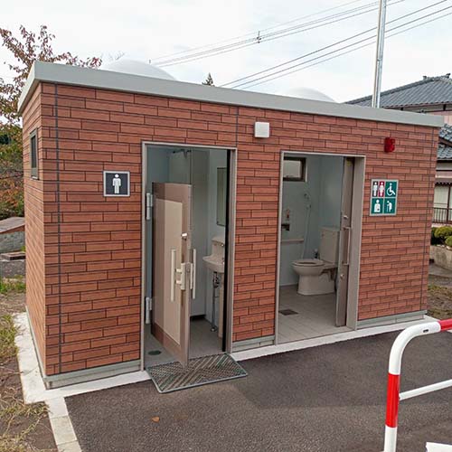 この度、矢代田「山ノ手公園」のトイレが新しくなりました。