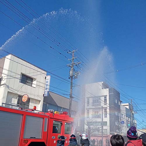 1/20㈪　「秋葉方面隊消防出初式」が挙行されました。