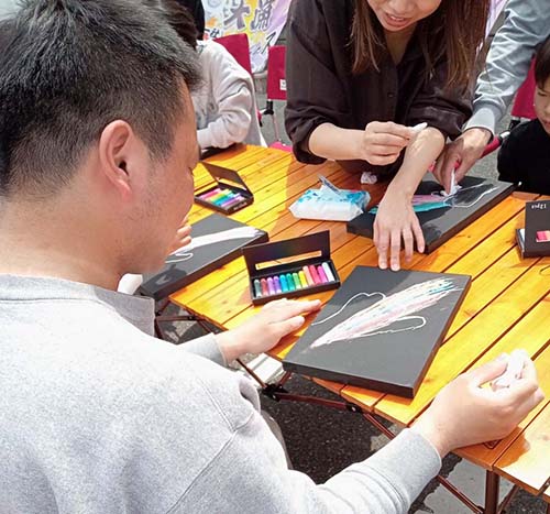 4/19㈯　チョ−クア−トを楽しみました。