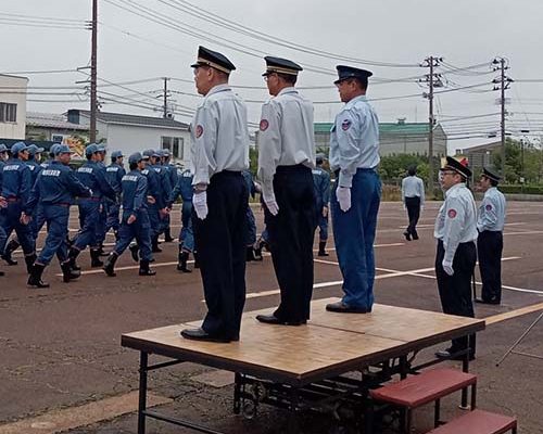 6/1㈰　新潟市消防団　秋葉方面隊連合消防演習