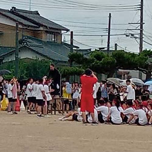2025/9/13㈯　新津第二中学校「新風祭」若さが躍動していました。