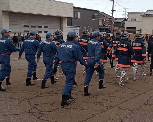 2026/1/18㈰　「秋葉方面隊消防出初式」in小須戸まちづくりセンター前道路