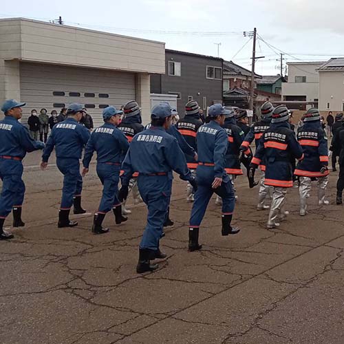 2026/1/18㈰　「秋葉方面隊消防出初式」in小須戸まちづくりセンター前道路