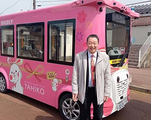 2026/3/18㈬　弥彦村の自動運転社会実装推進事業を視察して来ました。